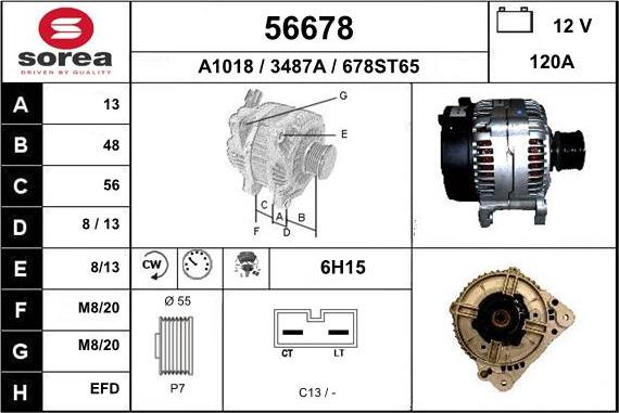 EAI 56678 - Генератор vvparts.bg