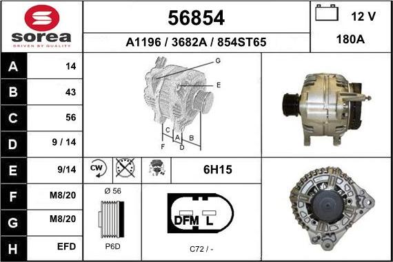 EAI 56854 - Генератор vvparts.bg