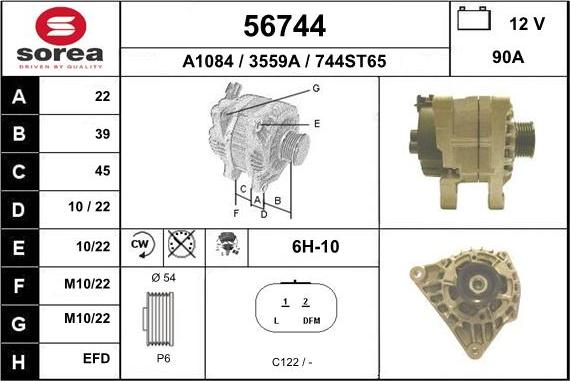 EAI 56744 - Генератор vvparts.bg