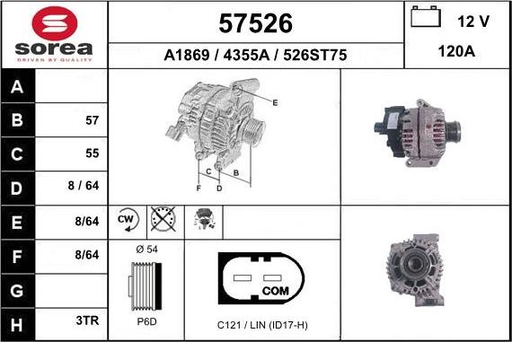 EAI 57526 - Генератор vvparts.bg