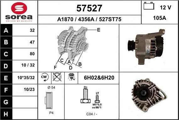 EAI 57527 - Генератор vvparts.bg