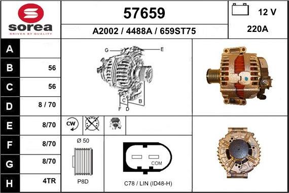 EAI 57659 - Генератор vvparts.bg