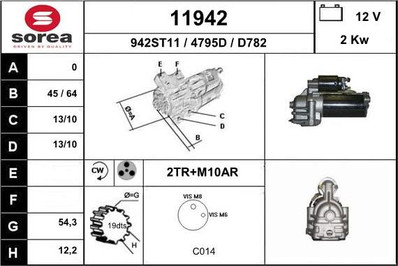 EAI 11942 - Стартер vvparts.bg