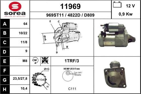 EAI 11969 - Стартер vvparts.bg