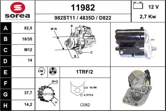 EAI 11982 - Стартер vvparts.bg