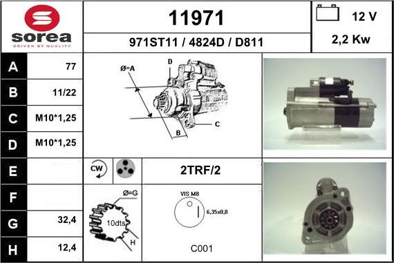 EAI 11971 - Стартер vvparts.bg