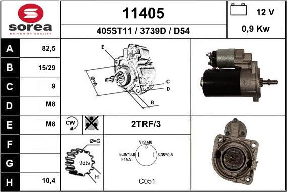 EAI 11405 - Стартер vvparts.bg