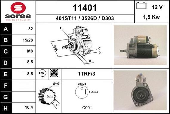 EAI 11401 - Стартер vvparts.bg