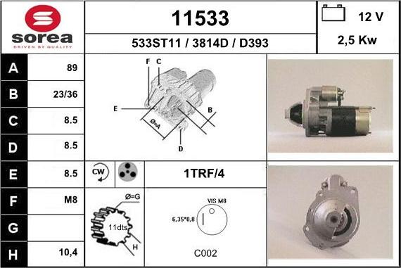 EAI 11533 - Стартер vvparts.bg