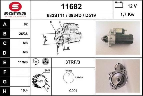 EAI 11682 - Стартер vvparts.bg