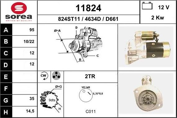 EAI 11824 - Стартер vvparts.bg