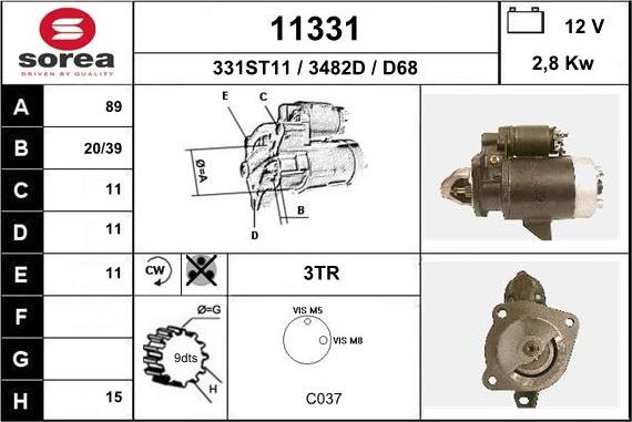 EAI 11331 - Стартер vvparts.bg