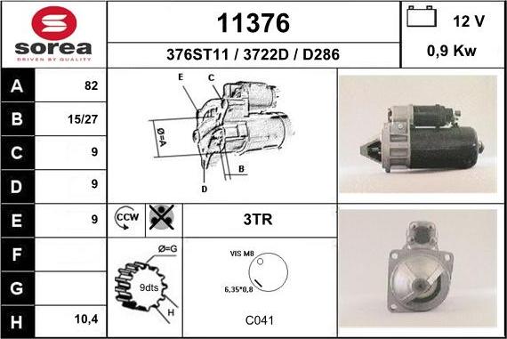 EAI 11376 - Стартер vvparts.bg