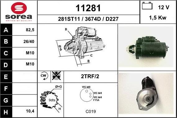 EAI 11281 - Стартер vvparts.bg