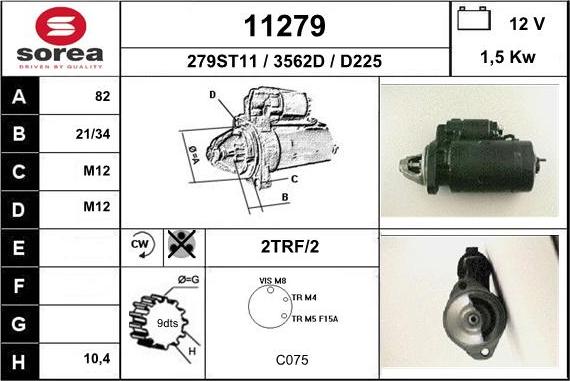 EAI 11279 - Стартер vvparts.bg