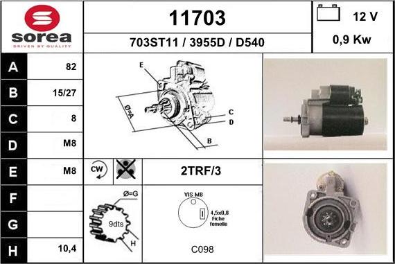 EAI 11703 - Стартер vvparts.bg