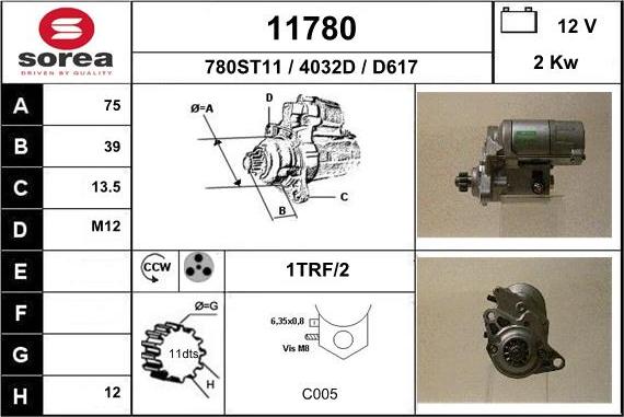 EAI 11780 - Стартер vvparts.bg