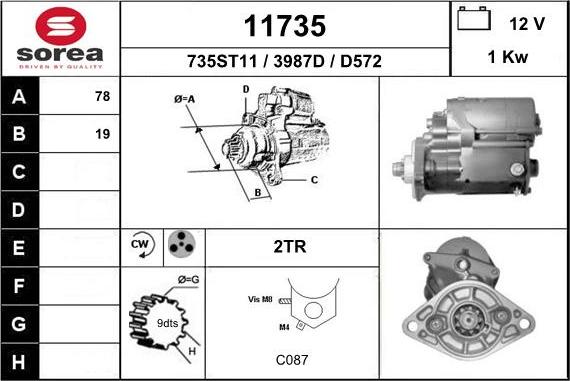 EAI 11735 - Стартер vvparts.bg