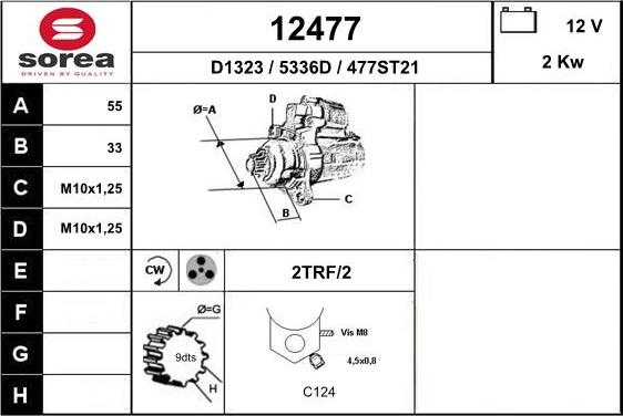 EAI 12477 - Стартер vvparts.bg