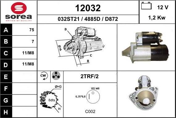 EAI 12032 - Стартер vvparts.bg