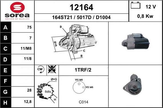 EAI 12164 - Стартер vvparts.bg