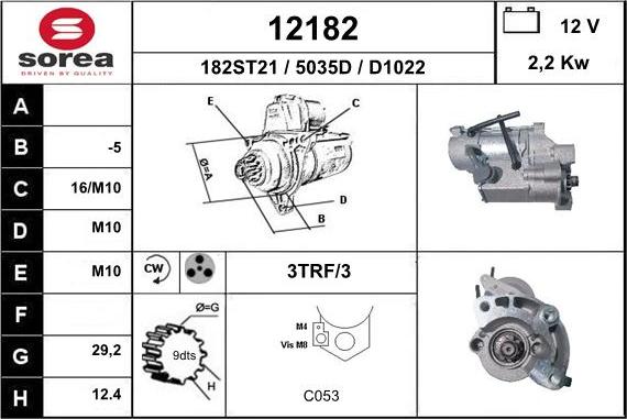 EAI 12182 - Стартер vvparts.bg