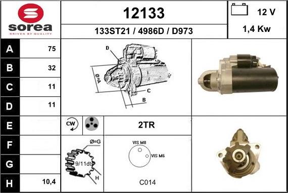 EAI 12133 - Стартер vvparts.bg