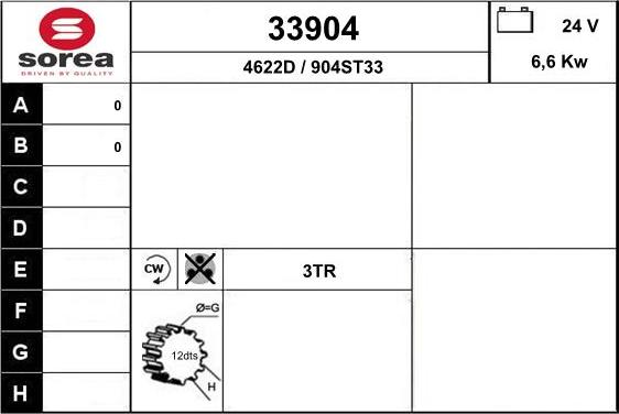 EAI 33904 - Стартер vvparts.bg