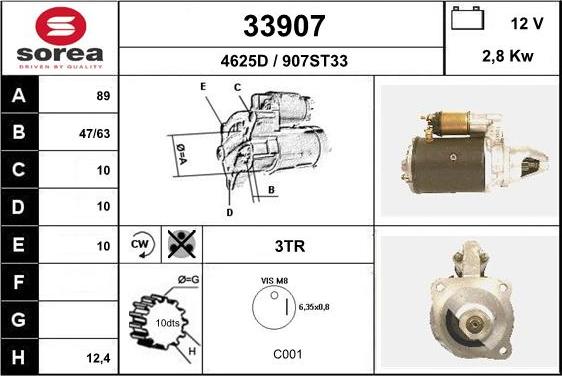 EAI 33907 - Стартер vvparts.bg