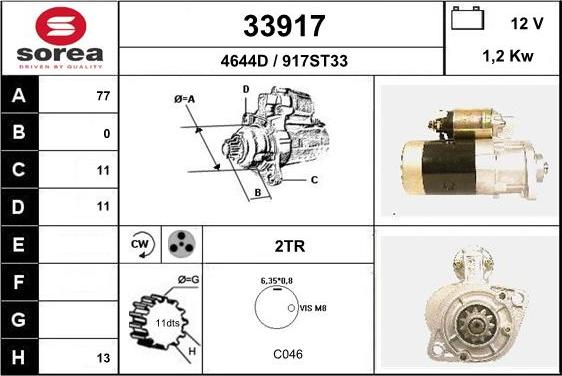 EAI 33917 - Стартер vvparts.bg