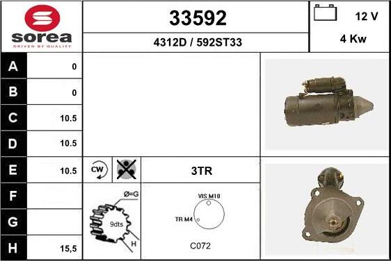 EAI 33592 - Стартер vvparts.bg