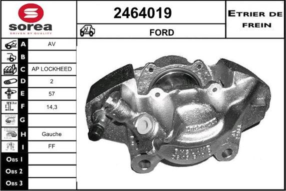 EAI 2464019 - Спирачен апарат vvparts.bg