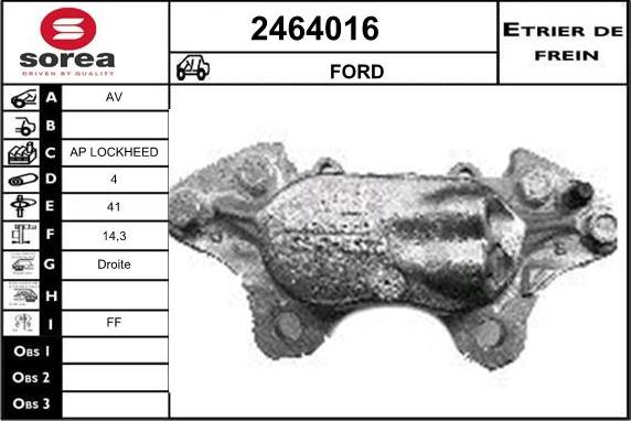 EAI 2464016 - Спирачен апарат vvparts.bg