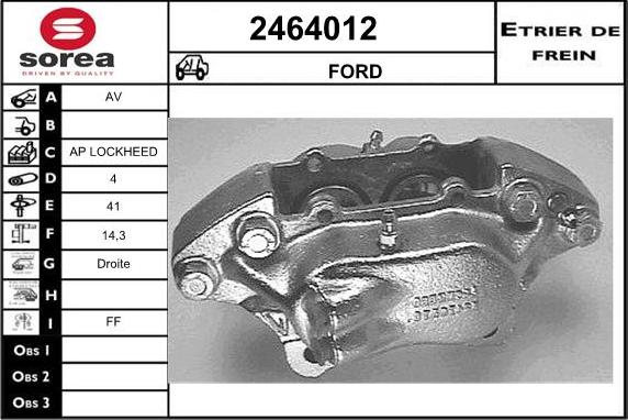 EAI 2464012 - Спирачен апарат vvparts.bg