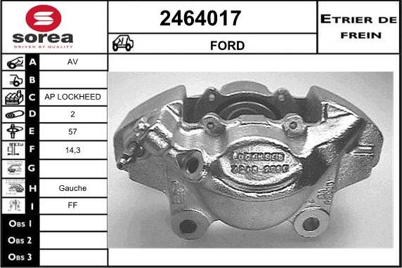 EAI 2464017 - Спирачен апарат vvparts.bg