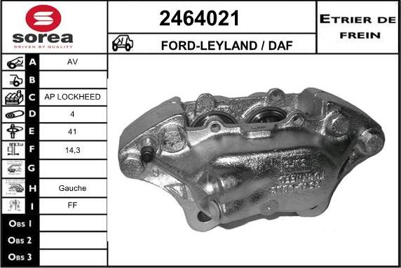 EAI 2464021 - Спирачен апарат vvparts.bg