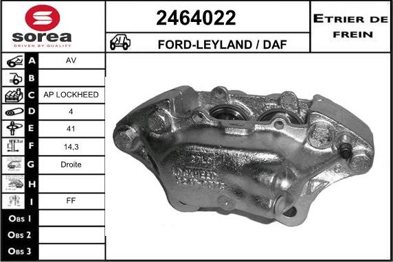 EAI 2464022 - Спирачен апарат vvparts.bg