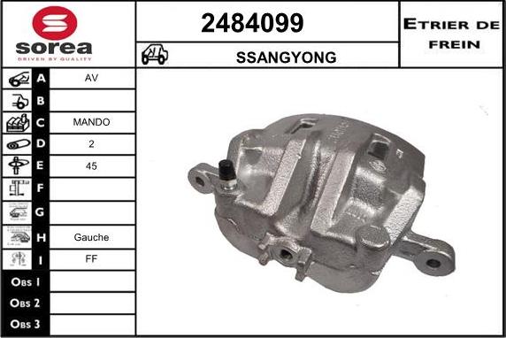 EAI 2484099 - Спирачен апарат vvparts.bg