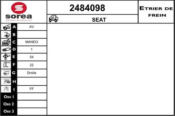 EAI 2484098 - Спирачен апарат vvparts.bg