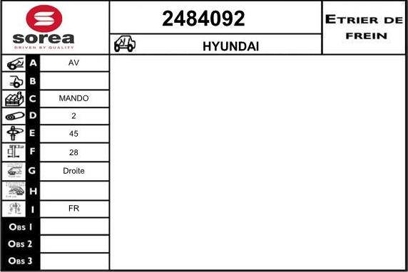 EAI 2484092 - Спирачен апарат vvparts.bg