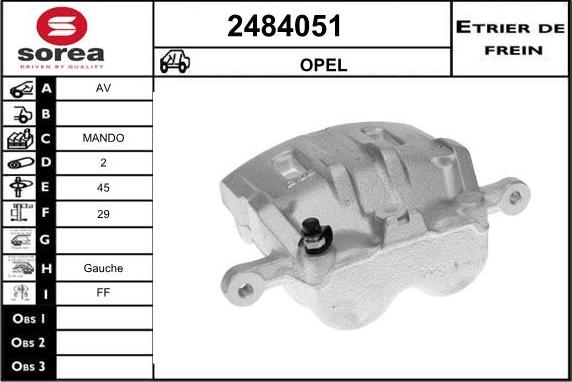 EAI 2484051 - Спирачен апарат vvparts.bg