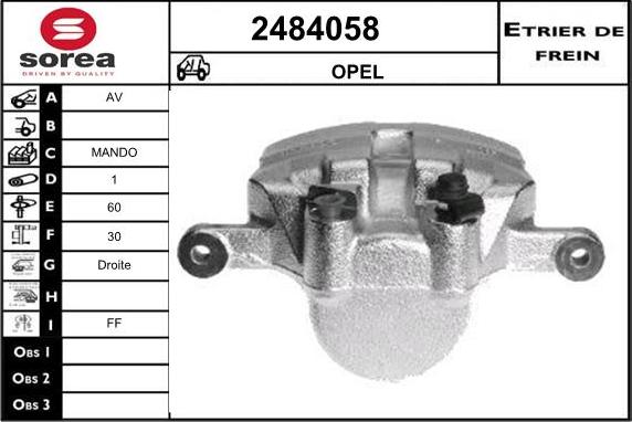 EAI 2484058 - Спирачен апарат vvparts.bg