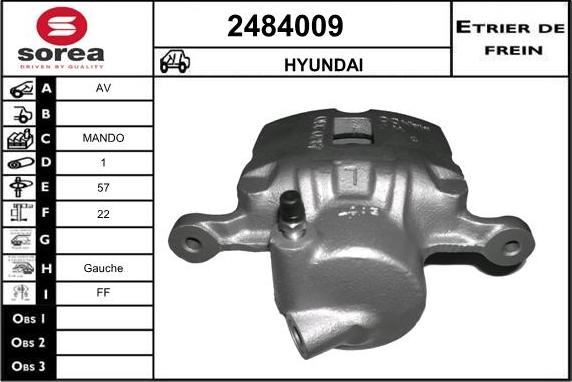 EAI 2484009 - Спирачен апарат vvparts.bg