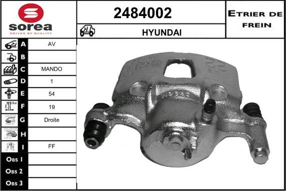 EAI 2484002 - Спирачен апарат vvparts.bg