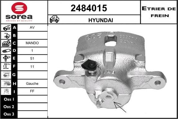 EAI 2484015 - Спирачен апарат vvparts.bg