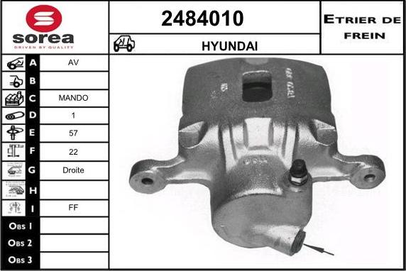 EAI 2484010 - Спирачен апарат vvparts.bg