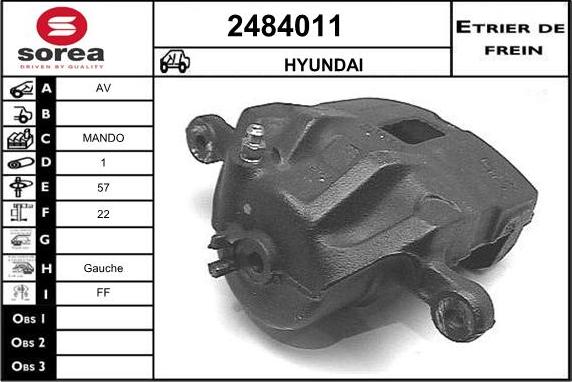 EAI 2484011 - Спирачен апарат vvparts.bg