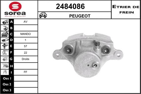 EAI 2484086 - Спирачен апарат vvparts.bg