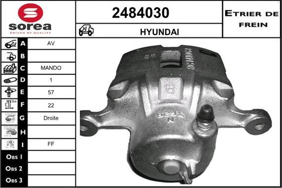 EAI 2484030 - Спирачен апарат vvparts.bg