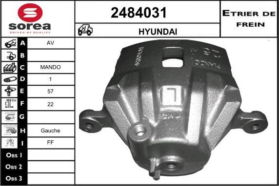 EAI 2484031 - Спирачен апарат vvparts.bg